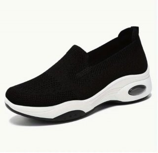 Orthopädische Slip-On Sneakers - Schwarz Orthopädische Slip-On Sneakers - Schwarz