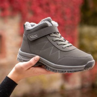 Orthopädische OrthoStiefel - Ergonomische Winterstiefel für Wärme und Schmerzfreiheit - Grau Orthopädische OrthoStiefel - Ergonomische Winterstiefel für Wärme und Schmerzfreiheit - Grau