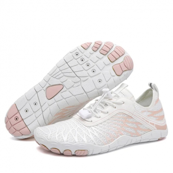 Orthopädische LARA Pro – Gesunde & Rutschfeste Barfußschuhe (Unisex) - Weiß / Rosa Orthopädische LARA Pro – Gesunde & Rutschfeste Barfußschuhe (Unisex) - Weiß / Rosa