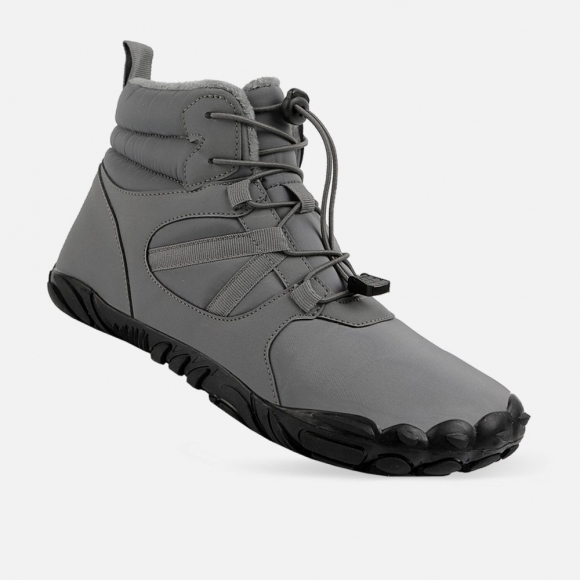 Orthopädische Winter Barfußstiefel - Unisex - Grau Orthopädische Winter Barfußstiefel - Unisex - Grau