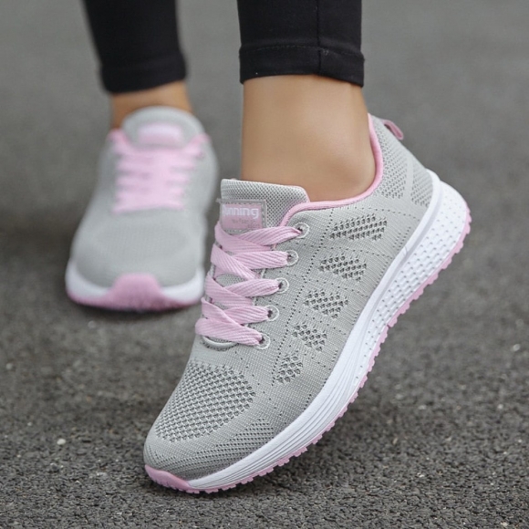 Orthopädische Freizeitschuhe - Orthoflex für Damen - Gräulich-Pink Orthopädische Freizeitschuhe - Orthoflex für Damen - Gräulich-Pink