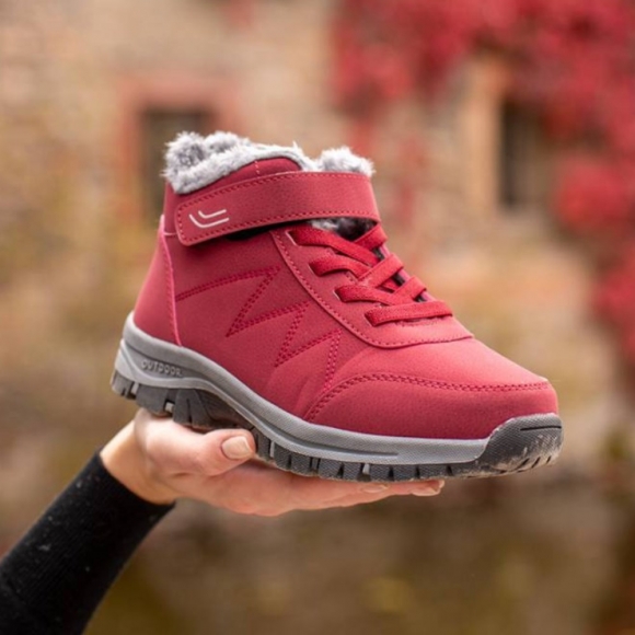 Orthopädische OrthoStiefel - Ergonomische Winterstiefel für Wärme und Schmerzfreiheit - Rot Orthopädische OrthoStiefel - Ergonomische Winterstiefel für Wärme und Schmerzfreiheit - Rot
