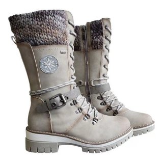 Orthopädische Damen Winterstiefel – Orthopädisch, Warm, Wasserdicht & Rutschfest - Hellgrau