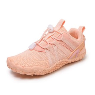 Orthopädische Flexible Barfußschuhe für Kinderfüße - FlexiFit Active - Aprikose