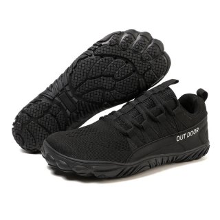 Orthopädische Gesunde & Bequeme Barfußschuhe ErgoFlex Trail VitaStride® - Schwarz