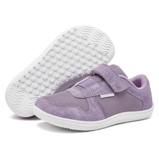 Orthopädische Barfußschuhe für Kinder mit breiten Füßen & hohem Spann - Hellviolett