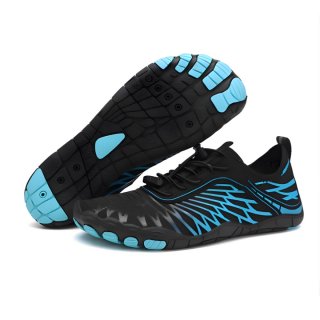 Orthopädische LARA Pro – Gesunde & Rutschfeste Barfußschuhe (Unisex) - Schwarz / Hellblau Orthopädische LARA Pro – Gesunde & Rutschfeste Barfußschuhe (Unisex) - Schwarz / Hellblau