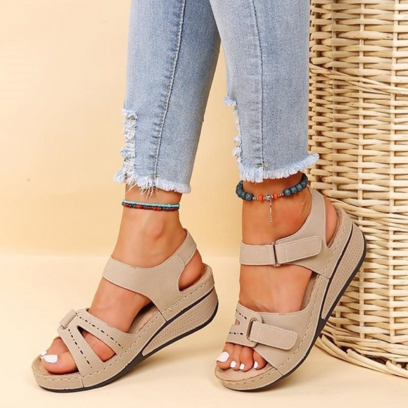 Orthopädische Damensandalen - BalanceFit - Beige Orthopädische Damensandalen - BalanceFit - Beige