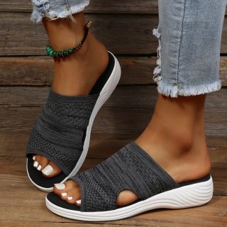 Orthopädische Mila – Komfort-Sandalen mit Ergonomischer Dämpfung - Dunkelgrau