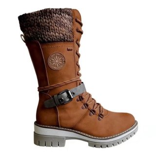 Orthopädische Damen Winterstiefel – Orthopädisch, Warm, Wasserdicht & Rutschfest - Braun