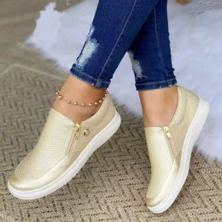 Orthopädische Lena - Bequeme Sommer-Schuhe für Damen - gold Orthopädische Lena - Bequeme Sommer-Schuhe für Damen - gold