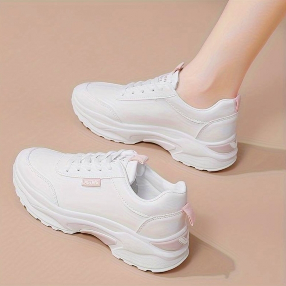 Orthopädische Lasting Schuhe - Weiß/Schwarz Orthopädische Lasting Schuhe - Weiß/Schwarz