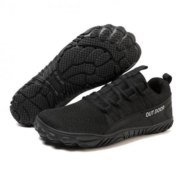 Orthopädische Gesunde & Bequeme Barfußschuhe ErgoFlex Trail VitaStride® - Schwarz Orthopädische Gesunde & Bequeme Barfußschuhe ErgoFlex Trail VitaStride® - Schwarz