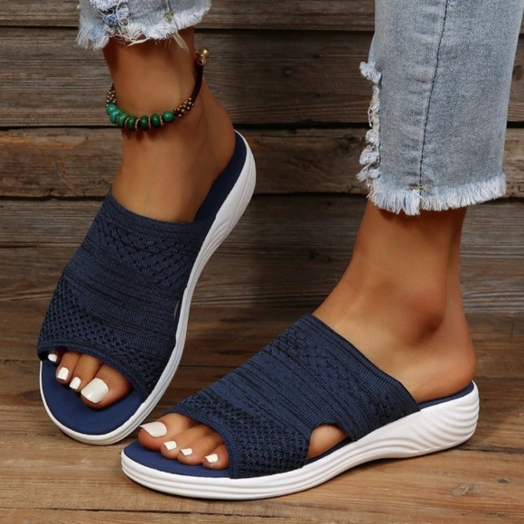 Orthopädische Mila – Komfort-Sandalen mit Ergonomischer Dämpfung - Blau Orthopädische Mila – Komfort-Sandalen mit Ergonomischer Dämpfung - Blau
