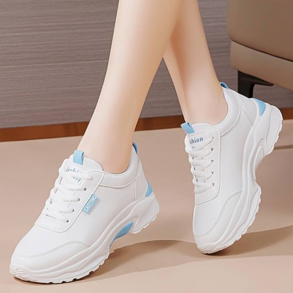Orthopädische Lasting Schuhe - Weiß/Blau Orthopädische Lasting Schuhe - Weiß/Blau