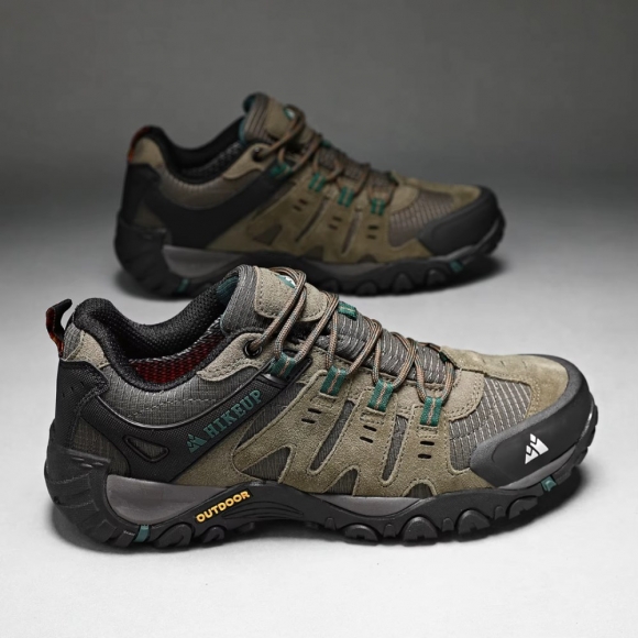 Orthopädische Herren Wanderschuhe – HikeUp Outdoor-Schuhe für Abenteuer - Khaki Orthopädische Herren Wanderschuhe – HikeUp Outdoor-Schuhe für Abenteuer - Khaki