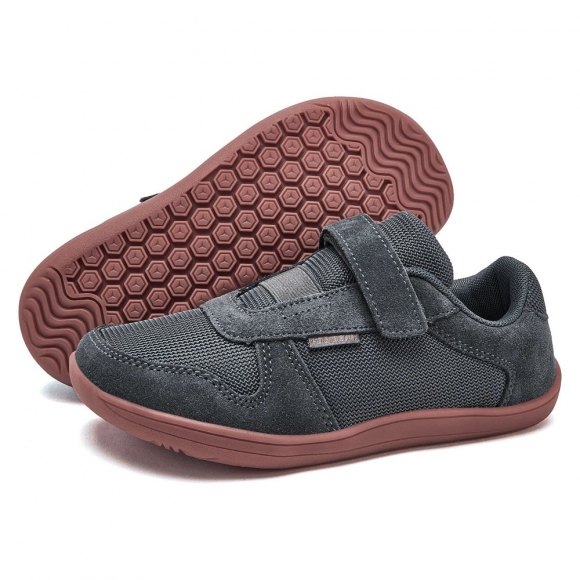 Orthopädische Barfußschuhe für Kinder mit breiten Füßen & hohem Spann - Grau Orthopädische Barfußschuhe für Kinder mit breiten Füßen & hohem Spann - Grau