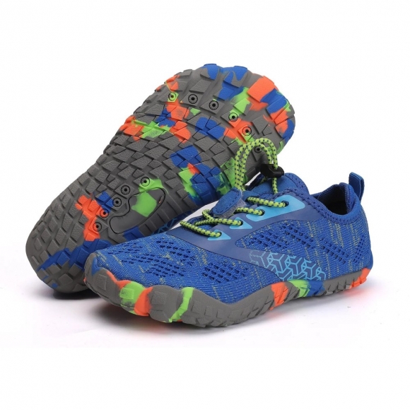 Orthopädische Kinder Barfußschuhe – FreiLauf Kids - Blau Orthopädische Kinder Barfußschuhe – FreiLauf Kids - Blau