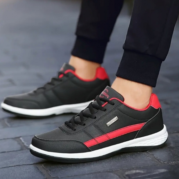 Orthopädische Schmerzlindernde Schuhe für Herren – OrthoMove - Schwarz Orthopädische Schmerzlindernde Schuhe für Herren – OrthoMove - Schwarz
