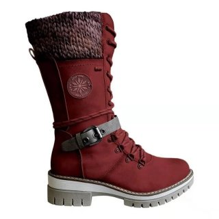 Orthopädische Damen Winterstiefel – Orthopädisch, Warm, Wasserdicht & Rutschfest - Rot