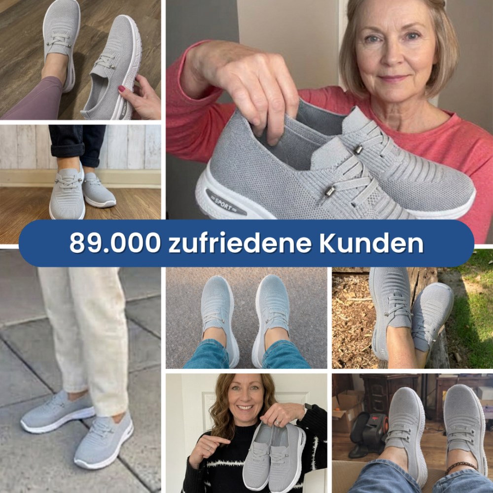 Orthopädische Fersensporn Damen Schuhe – Eleganter Komfort für empfindliche Füße - Grau