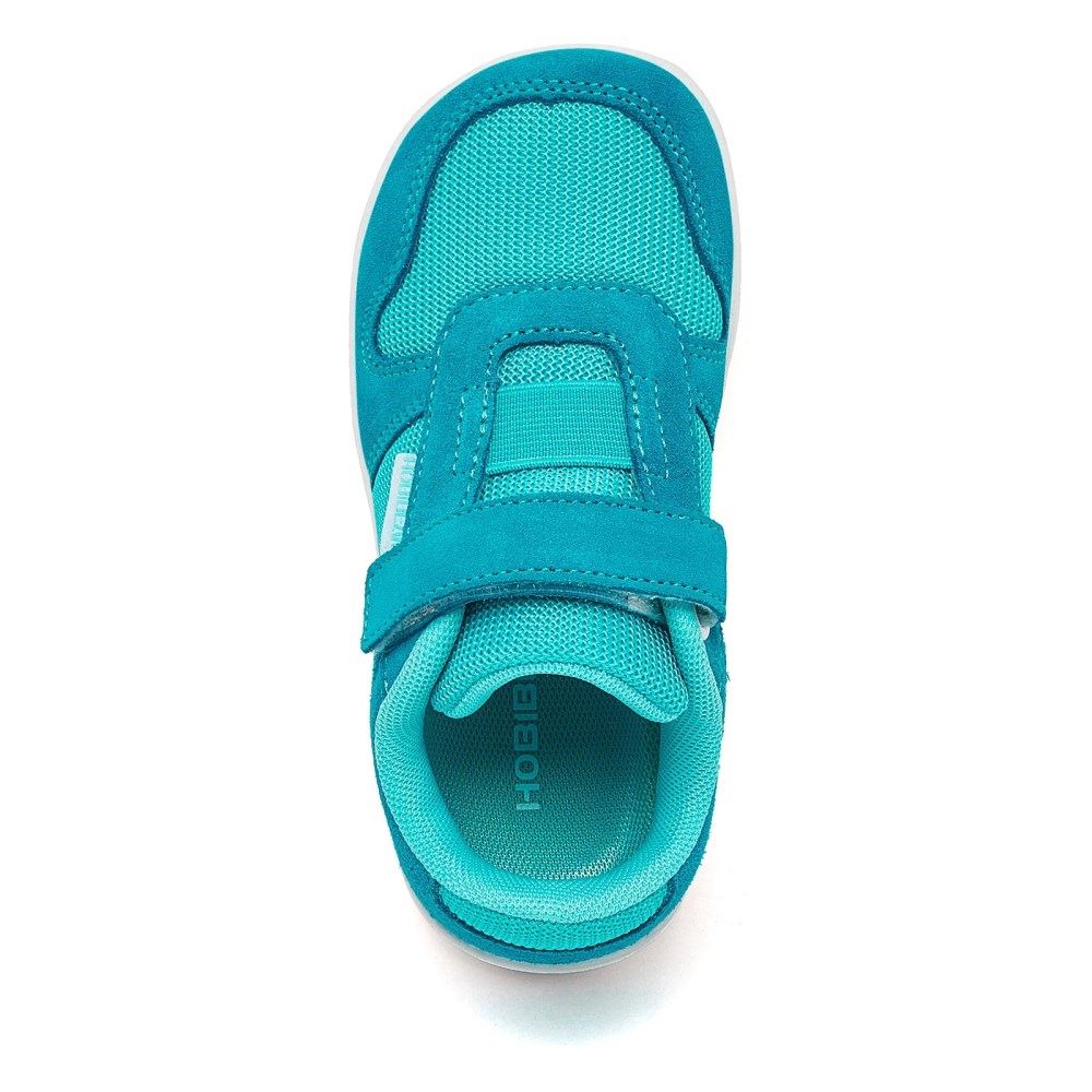 Orthopädische Barfußschuhe für Kinder mit breiten Füßen & hohem Spann - Aquablau