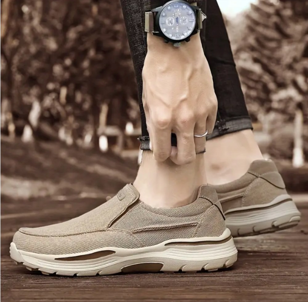 Orthopädische Stylische und Schmerzfreie Sneaker - Unisex - Khaki