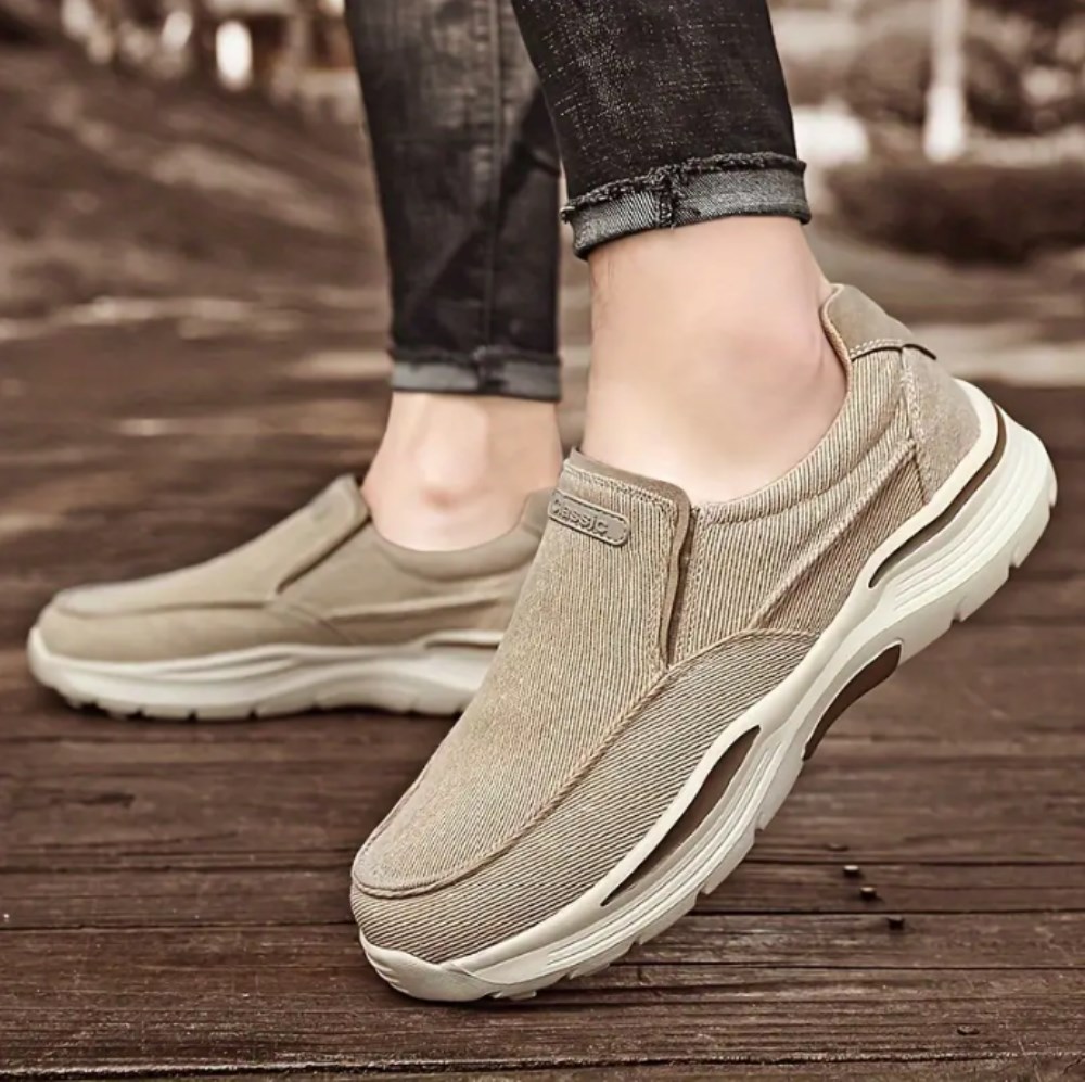 Orthopädische Stylische und Schmerzfreie Sneaker - Unisex - Khaki