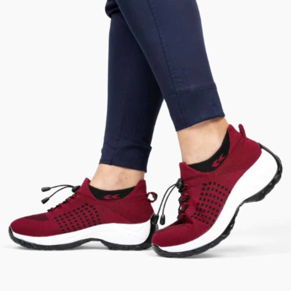 Orthopädische Hallux Valgus Schuhe – OrthoFlex - Rot