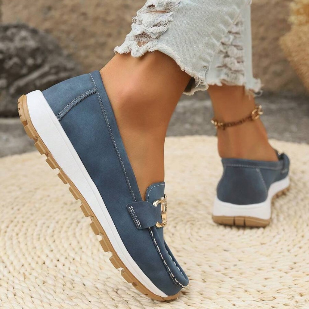 Orthopädische Stilvolle Damen-Loafers - Blau
