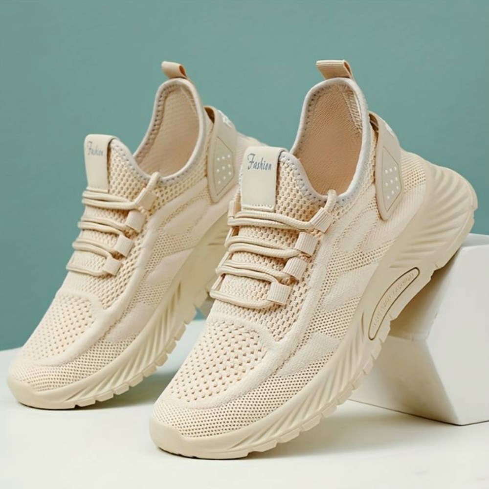 Orthopädische CLOUD Pro – Ergonomische & Leichte Damen-Sneaker mit breiter Zehenbox (Unisex) - Beige