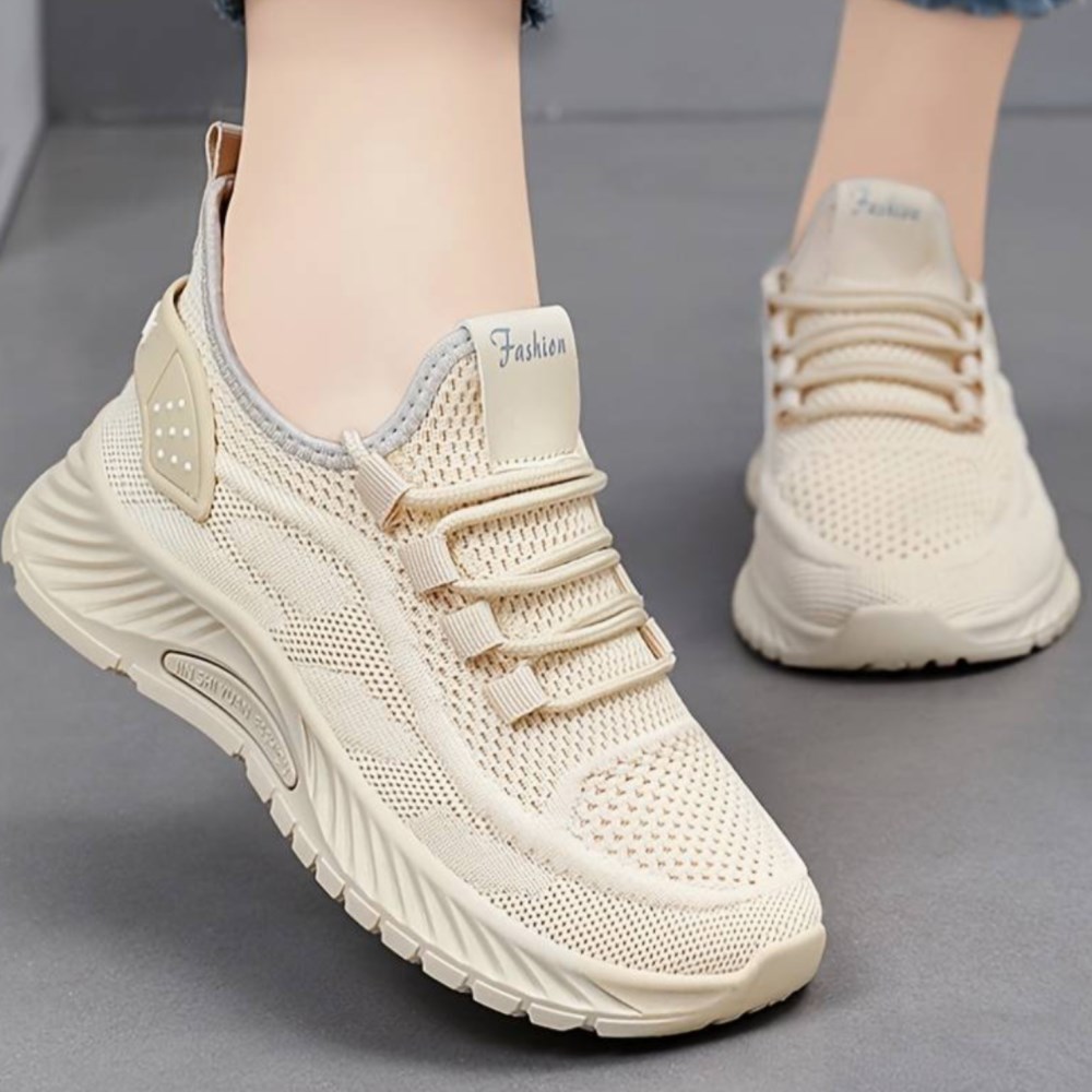 Orthopädische CLOUD Pro – Ergonomische & Leichte Damen-Sneaker mit breiter Zehenbox (Unisex) - Beige