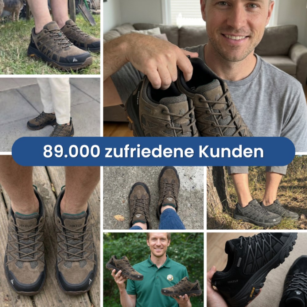 Orthopädische Hike Up Pro – Ergonomische Wanderschuhe für schmerzfreies Gehen (Unisex) - Khaki