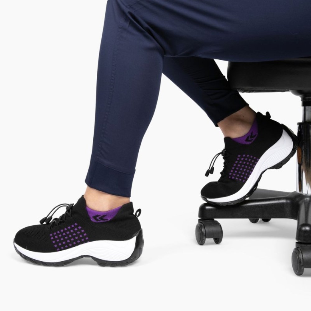 Orthopädische Hallux Valgus Schuhe – OrthoFlex - Schwarz