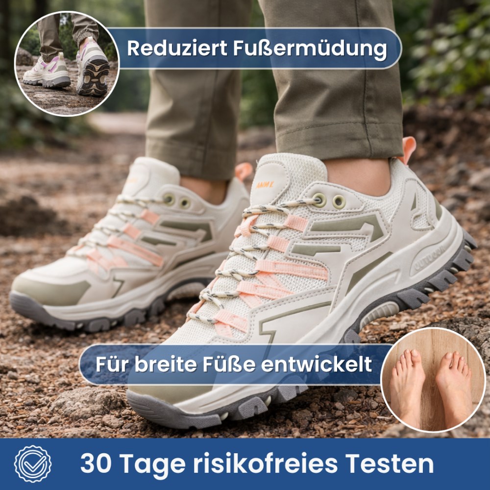 Orthopädische Wanderschuh für Damen - Flexmove - Grau