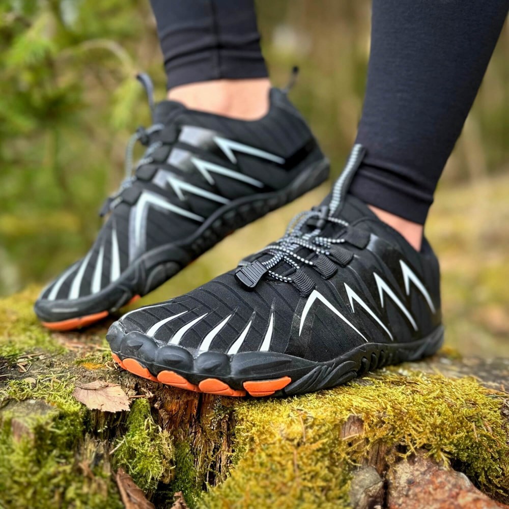 Orthopädische Gesunde & bequeme Barfußschuhe - ErgoFlex - Schwarz