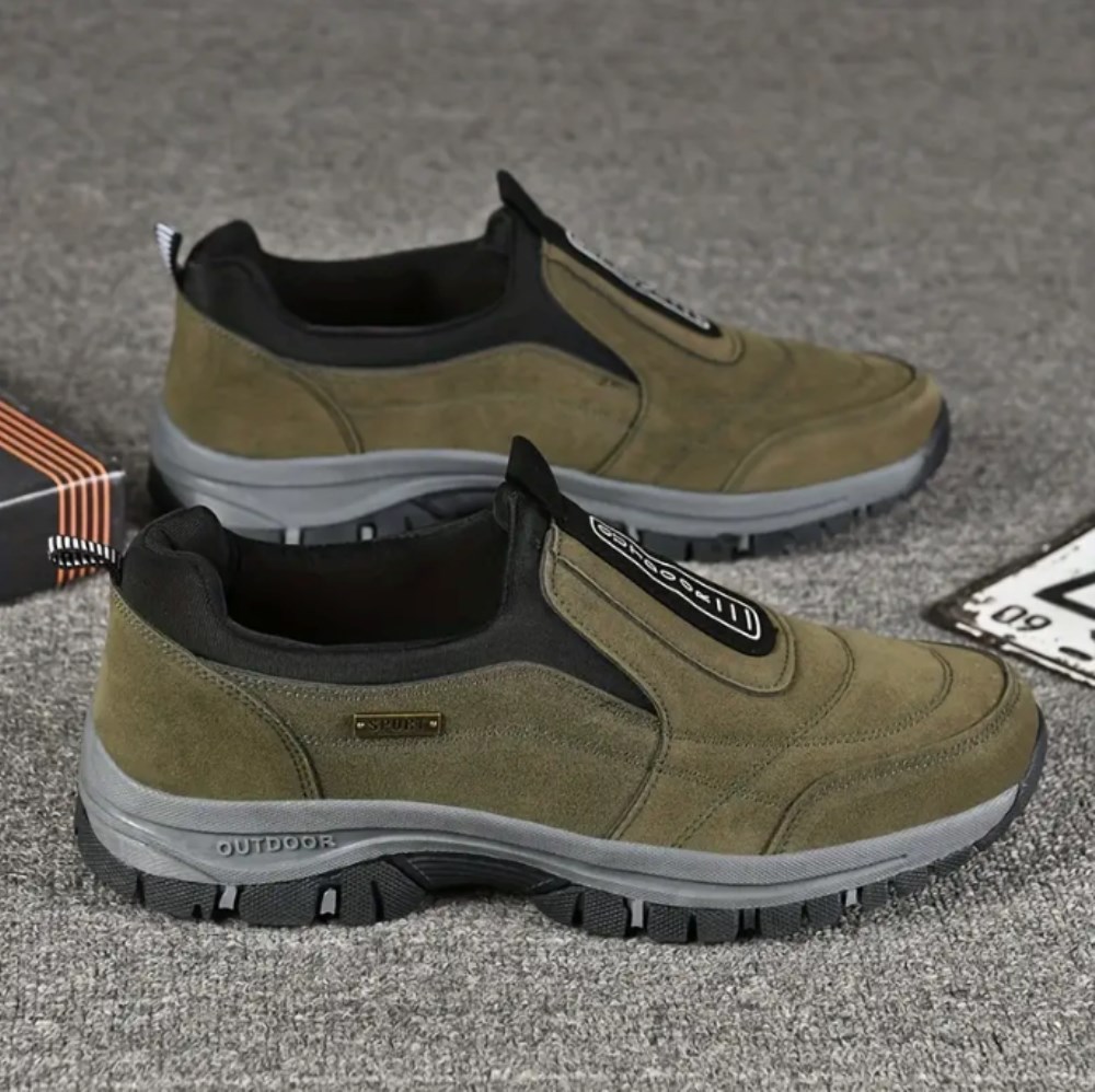 Orthopädische Unterstützender Komfortschuh – VitalStep Unisex - Olivgrün