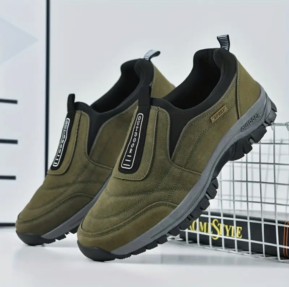 Orthopädische Unterstützender Komfortschuh – VitalStep Unisex - Olivgrün