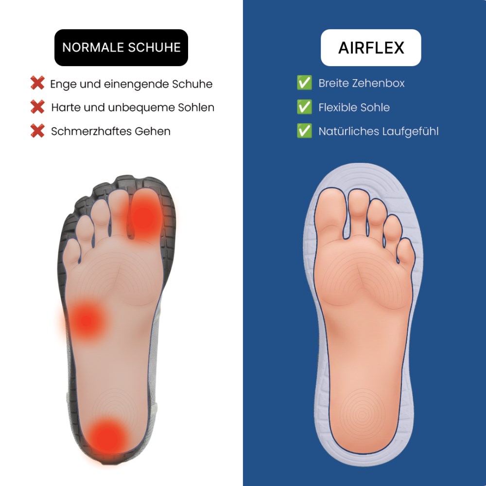Orthopädische Sommerschuhe – AirFlex - Dunkelgrau