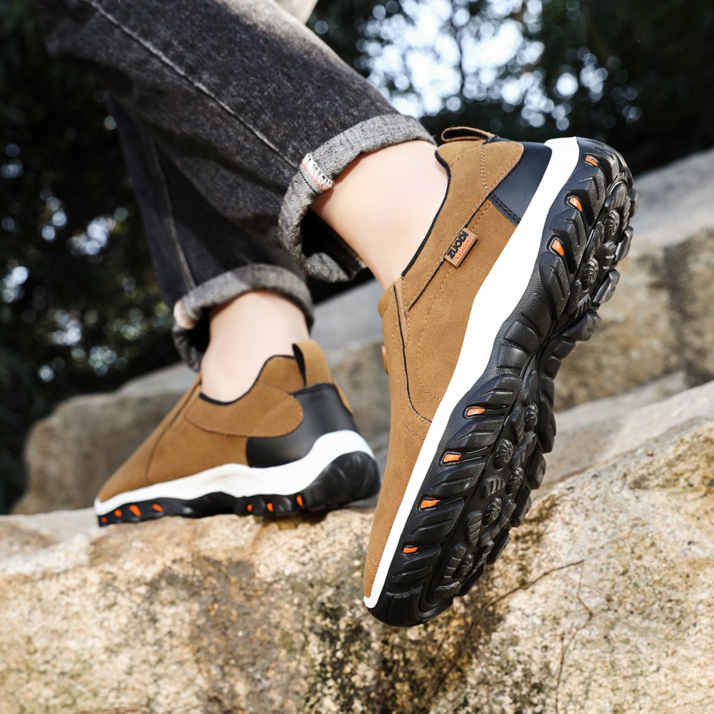 Orthopädische Fersensporn Schuhe – Ergoflex Schmerzlindernder Komfortschuh - Braun