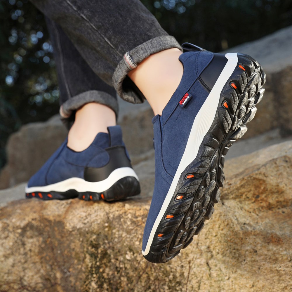 Orthopädische Fersensporn Schuhe – Ergoflex Schmerzlindernder Komfortschuh - Dunkelblau