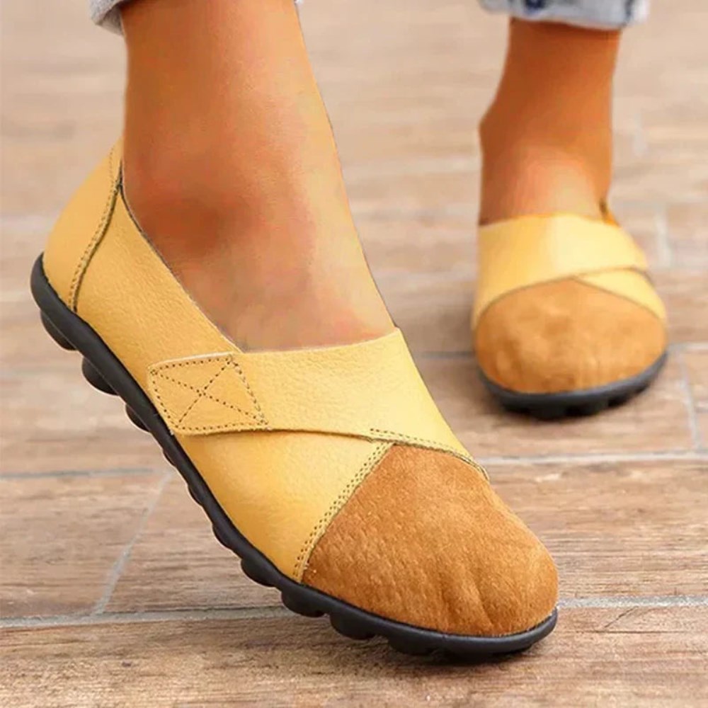 Orthopädische ElegantEase Slipper – Orthopädische Komfort - Gelb