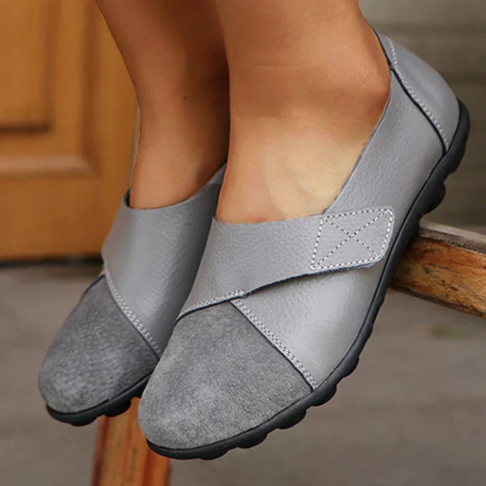 Orthopädische ElegantEase Slipper – Orthopädische Komfort - Grau