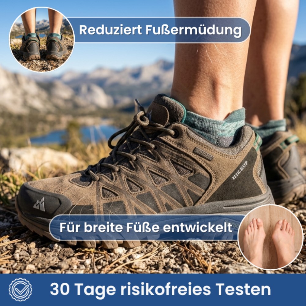 Orthopädische Hike Up Pro – Ergonomische Wanderschuhe für schmerzfreies Gehen (Unisex) - Khaki