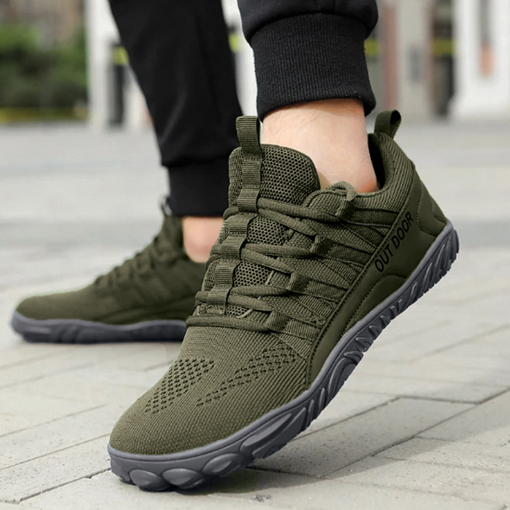 Orthopädische Gesunde & Bequeme Barfußschuhe ErgoFlex Trail VitaStride® - Grün