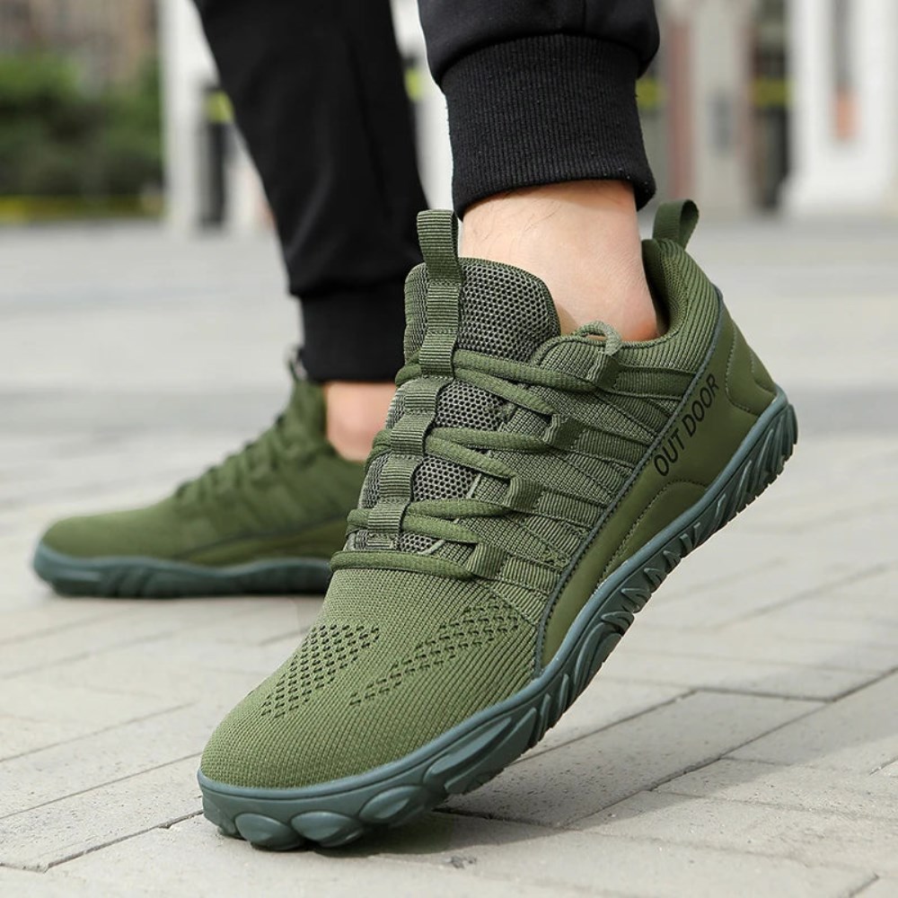 Orthopädische Gesunde & Bequeme Barfußschuhe ErgoFlex Trail VitaStride® - Grün