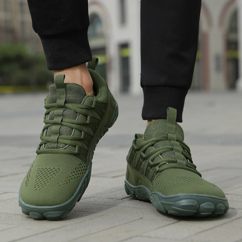 Orthopädische Gesunde & Bequeme Barfußschuhe ErgoFlex Trail VitaStride® - Grün