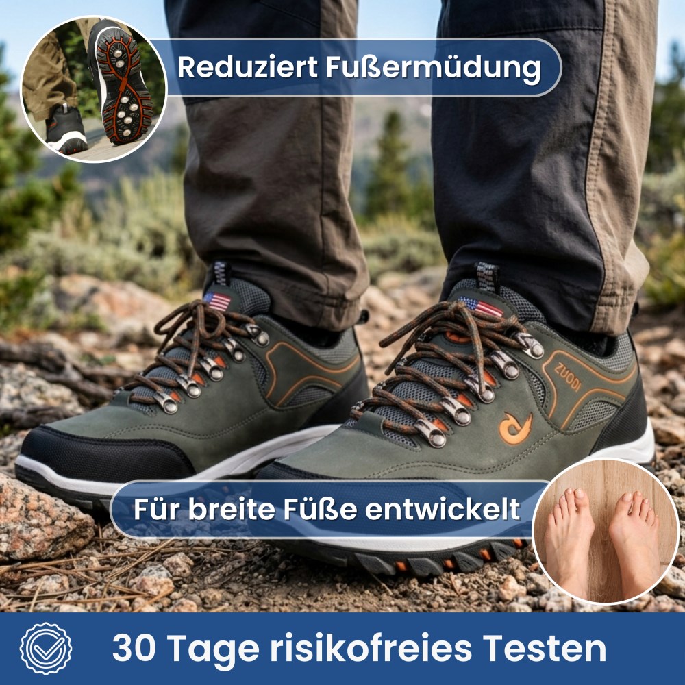 Orthopädische Wanderschuhe - Ergoflex - Grau