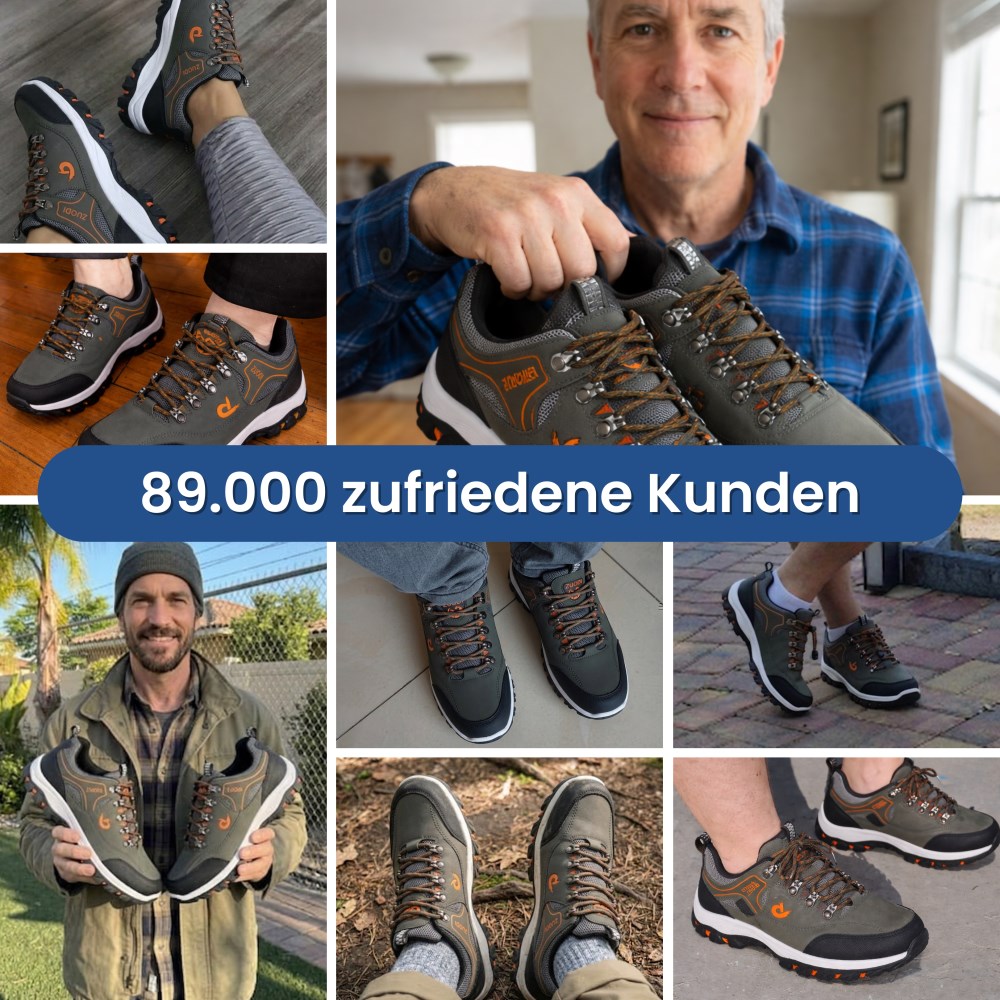 Orthopädische Wanderschuhe - Ergoflex - Grau