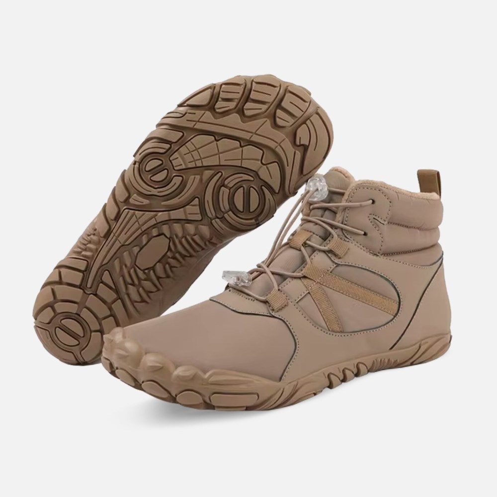 Orthopädische Winter Barfußstiefel - Unisex - Beige